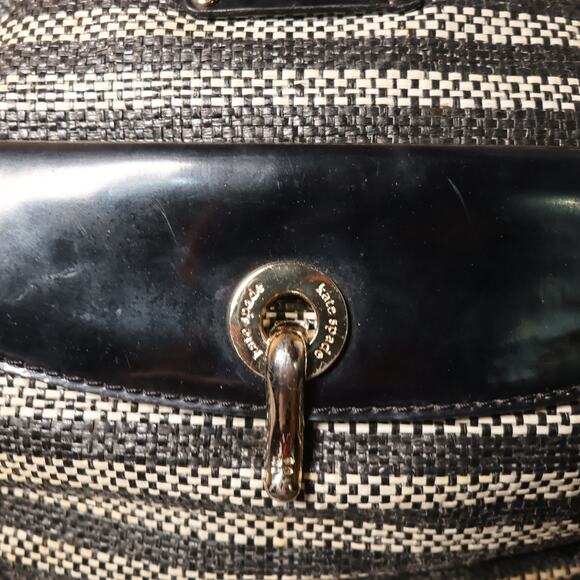 Kate Spade NY Stevie Shoulder Bag Woven Stripe Patent Leather REFURBISHED - Picture 6 of 16